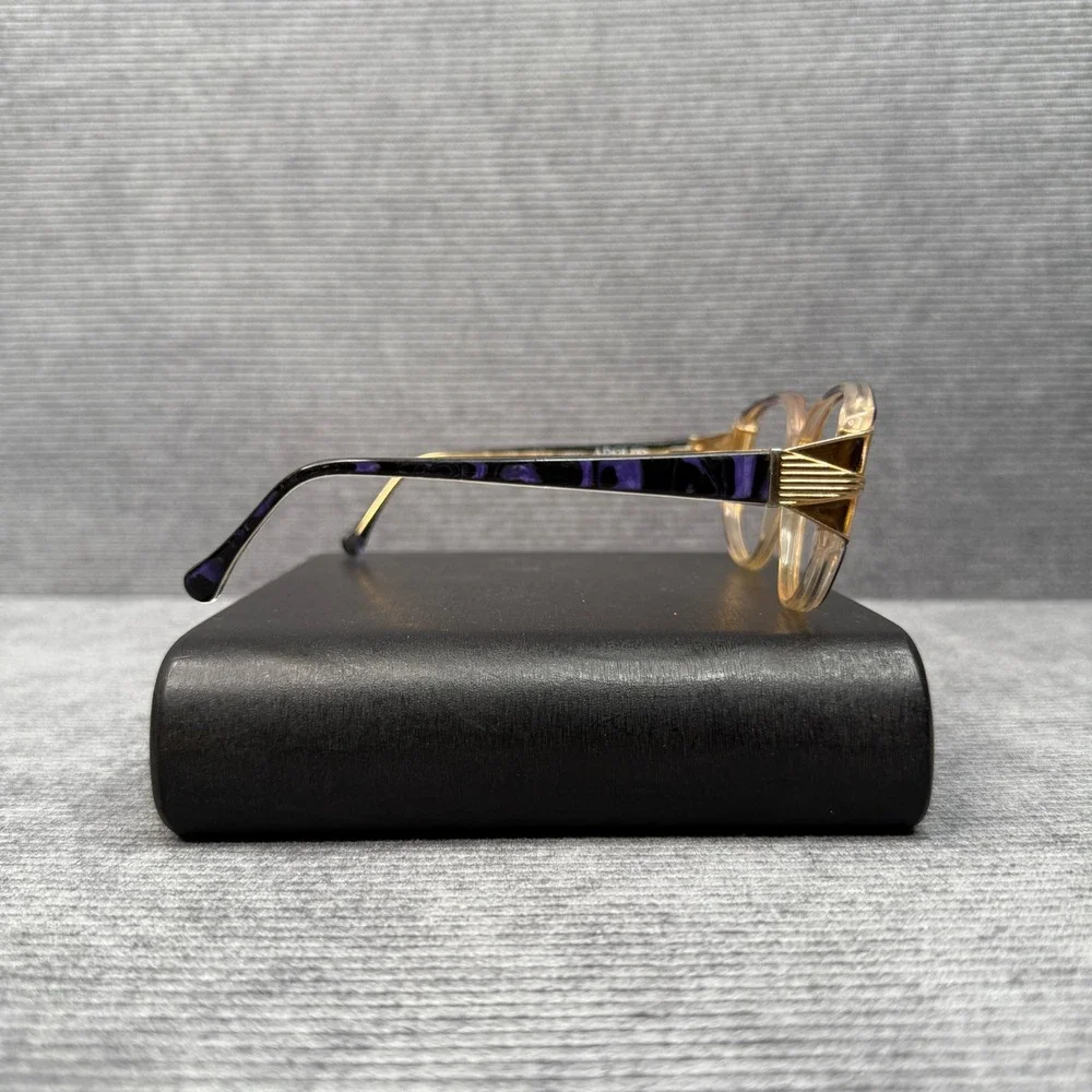 Adolfo Liberty Vintage Eyeglasses Frames Purple Marbled Gold Tone A-701 133